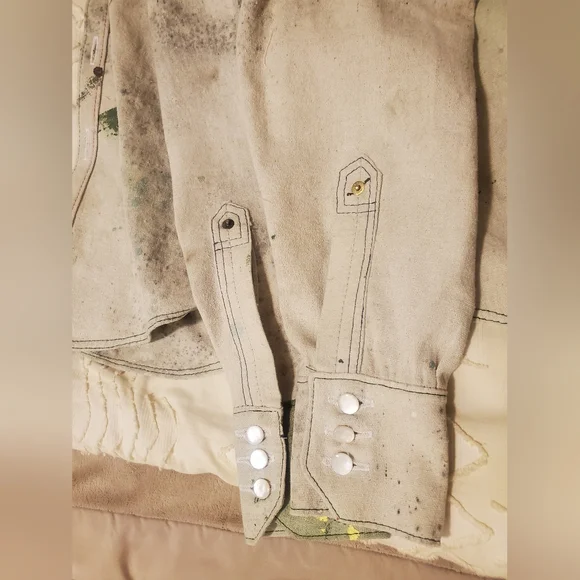 Levi's Canvas Tarp Western Pearl Shirt Custom Tailor Shop - Picture 11 of 16